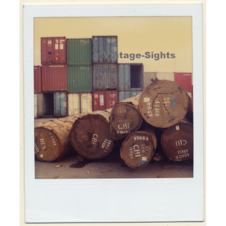 Photo Art: Cable Drums & Containers (Vintage Polaroid SX-70 1980s)