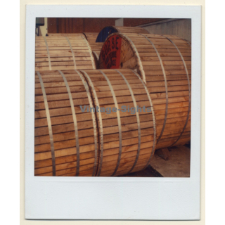 Photo Art: More Cable Drums (Vintage Polaroid SX-70 1980s)