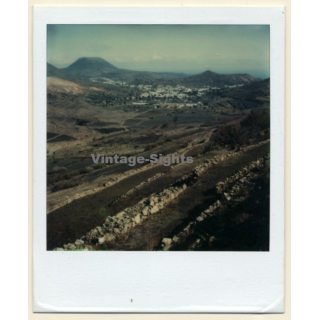Photo Art: Volcano Landscape (Vintage Polaroid SX-70 1980s)