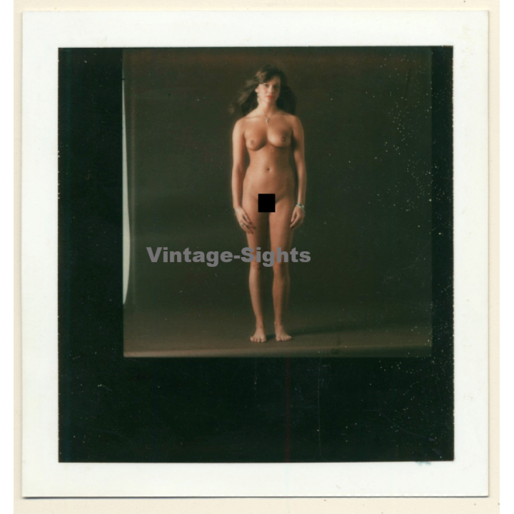 Natural Brunette Nude Female (Vintage Polaroid Test Shot WOLFGANG KLEIN 1980s)