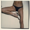 Erotic Leg Study: Slim Fit Female In Panties / Stilettos *2 (Vintage Test Shot Photo WOLFGANG KLEIN 1980s)