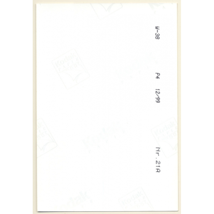 Erotic Study: Racy Darkhaired Nude Kneeling / Tan Lines (Vintage Photo ~1990s)