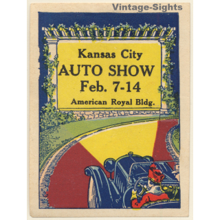 Kansas City Auto Show Feb. 7-14 ~1920s/1930s (Vintage Adertisement Vignette)