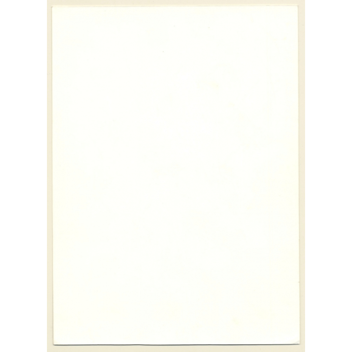 Artistic Erotic Nude Study: Rear View Of Slim Female / Cloth (Vintage Photo France 1980s)