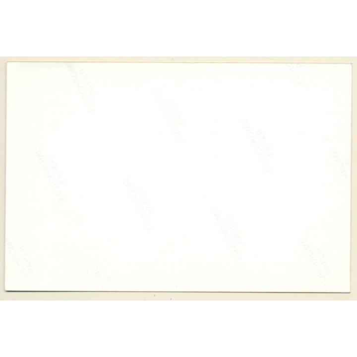 Artistic Erotic Nude Study: Rear View Of Female In Black Nylons (Vintage Photo France 1980s)