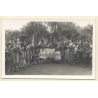 Africa / Congo?: Large Group Of Native Tribe Members / Ceremonial Outift (Vintage Photo ~1940s/1950s)
