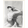 Artistic Erotic Nude Study: Natural Shorthaired Woman*2 (Vintage Photo France 1980s)