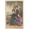 Japan: 3 Geishas In Traditional Kimonos (Vintage PC 1912)
