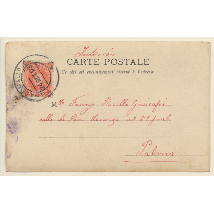 Theater Scene*3: Interracial Couple / Cape - Romance (Vintage RPPC 1903)