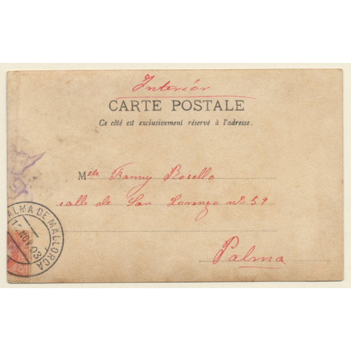 Theater Scene*5: Interracial Couple / Man Solo - Romance (Vintage RPPC 1903)