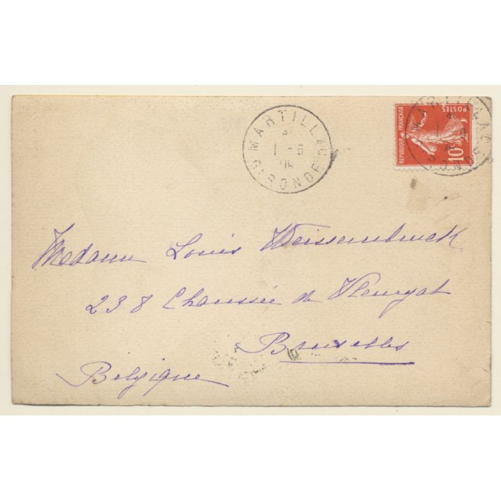 Impressive 2 Story Library With Ladder (Vintage RPPC 1904)