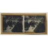Vietnam: Lepers Roll A Cigarette / Leprosy Colony (Vintage Stereo Glass Plate ~1920s/1930s)