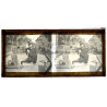 Vietnam: Leper Sufferer Chops Wood / Leprosy Colony (Vintage Stereo Glass Plate ~1920s/1930s)