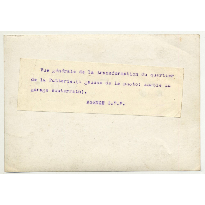 Transformation Of The Putterie Quarter - Brussels / Belgium (Vintage Photo 1920s/1930s)