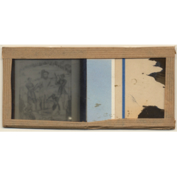Vietnam: Painting Of Execution Of Missionary Joseph Marchand 1835 (Vintage Stereo Glass Plate ~1920s/1930s)