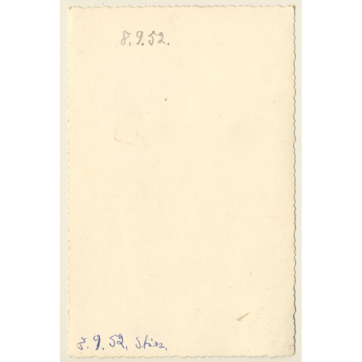 Female Circus Performer &  Bellboy Of Short Stature (Vintage Photo 1952)