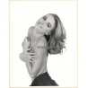 Artistic Erotic Study: Beautiful Topless Blonde Female*1 (Vintage Photo France 31 x 24 CM 1980s)