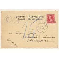 HAPAG Linie: Postdampfer Pretoria / Steamer (Vintage PC 1901)