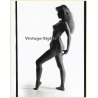 Artistic Erotic Study: Sporty Slim Blonde Nude In Ballet Pose (Vintage XL Photo France 30 x 24 CM 1980s)