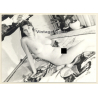 Erotic Study: Beautiful Brunette Nude Lingers On Bed*1 (Vintage Photo GDR ~1980s)