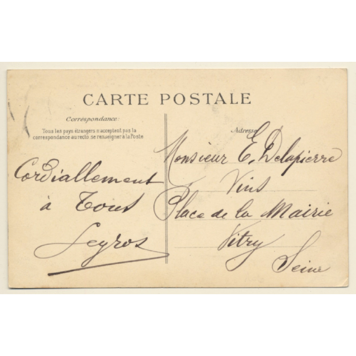 Le Havre: Le Transatlantique La Provence In Rough Weather (Vintage PC 1911)