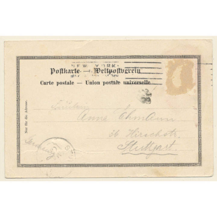 Norddeutscher Lloyd Schnelldampfer Kaiser Wilhelm Der Grosse (Vintage PC 1899)