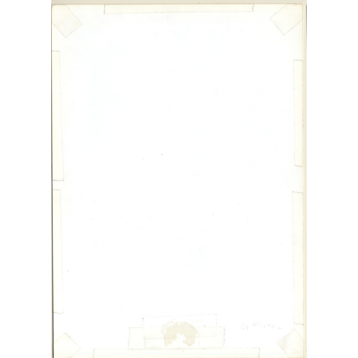 Artistic Erotic Study: Slim Darkhaired Nude Standing*1 / Rear View (Vintage XL Photo France 30 x 22 CM 1980s)