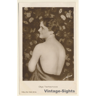 Olga Tschechowa / Actress - Ross Verlag (Vintage RPPC 1920s/1930s)