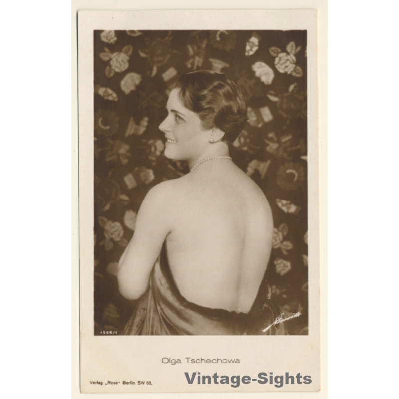 Olga Tschechowa / Actress - Ross Verlag (Vintage RPPC 1920s/1930s)