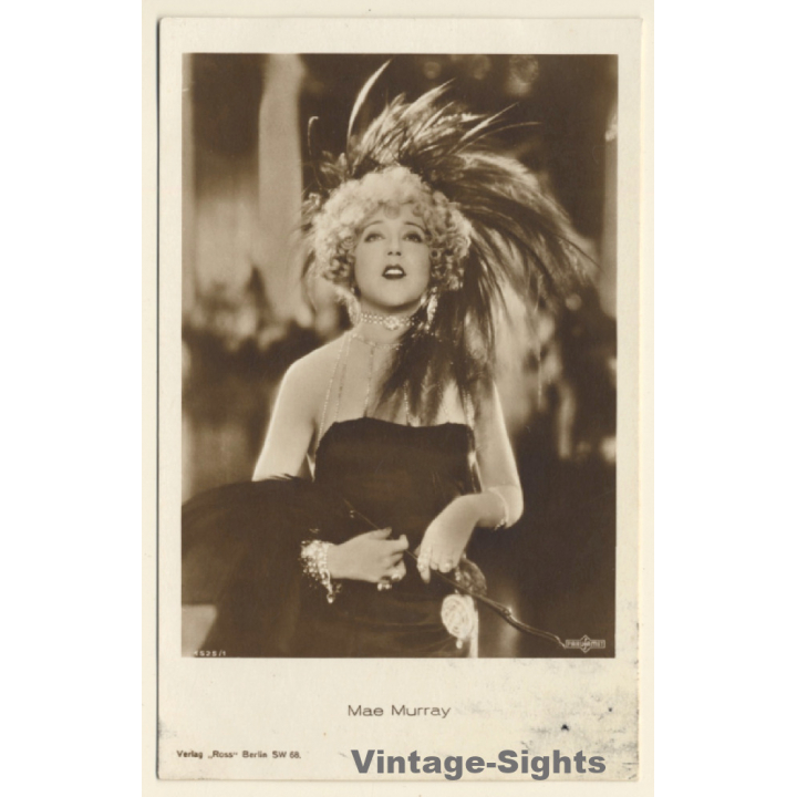 Mae Murray / Actress - Ross Verlag (Vintage RPPC 1920s/1930s)