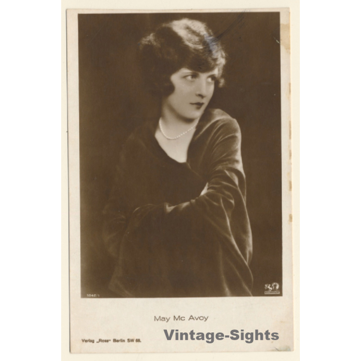 May Mc Avoy / Actress - Ross Verlag 1042/1 (Vintage RPPC 1920s/1930s)