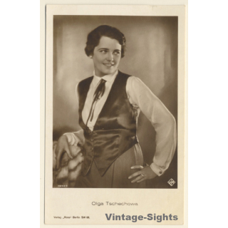 Olga Tschechowa / Actress - Ross Verlag 1590/3 (Vintage RPPC 1920s/1930s)