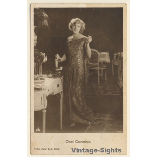 Ossi Oswalda / Actress - Ross Verlag 1175/1 (Vintage RPPC 1920s/1930s)