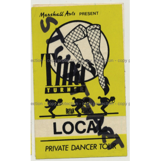 Tina Turner Private Dancer Tour - Stuttgart Backstage Pass (Vintage Memorabilia)
