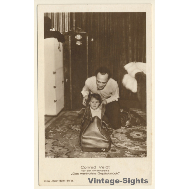 Conrad Veidt / Actor - Ross Verlag 1682/2 (Vintage RPPC 1920s/1930s)
