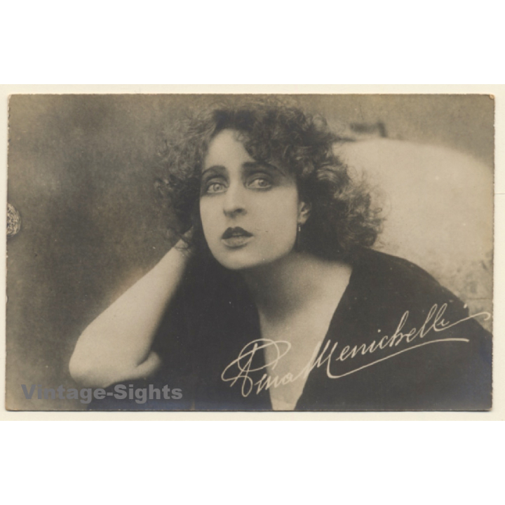 Pina Menichelli / Italian Actress (Vintage RPPC 1920s/1930s)