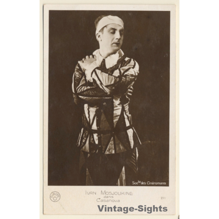 Iwan Mosjoukine Dans Casanova / Russian Actor*8 (Vintage RPPC 1920s/1930s)
