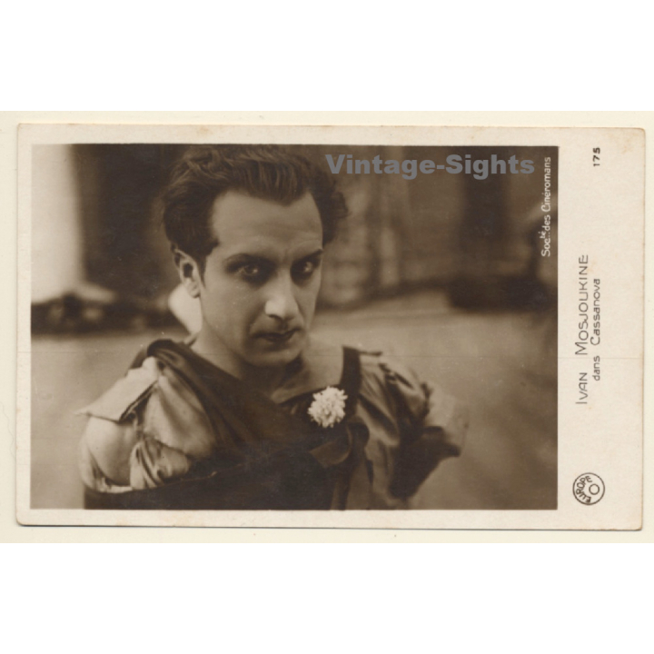 Iwan Mosjoukine Dans Casanova / Russian Actor*9 (Vintage RPPC 1920s/1930s)