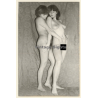 Erotic Study: 2 Natural Nude Females Standing*1 (Vintage Photo GDR ~1980s)