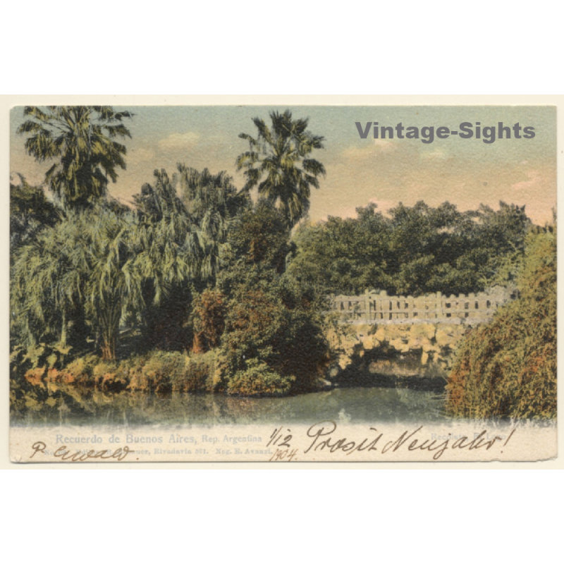Buenos Aires / Argentina: Recoleta - El Lago (Vintage PC 1900s)