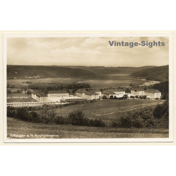 Tübingen / Germany: Burgholzkaserne (Vintage RPPC 1936)