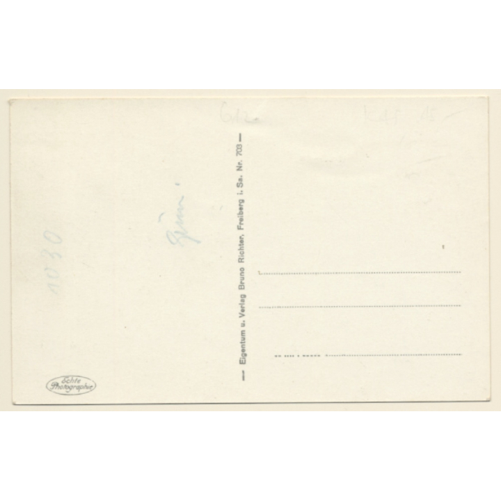 Freiberg in Sachsen / Germany: Hausen Kaserne, Mannschaftshaus III (Vintage RPPC ~1930s)