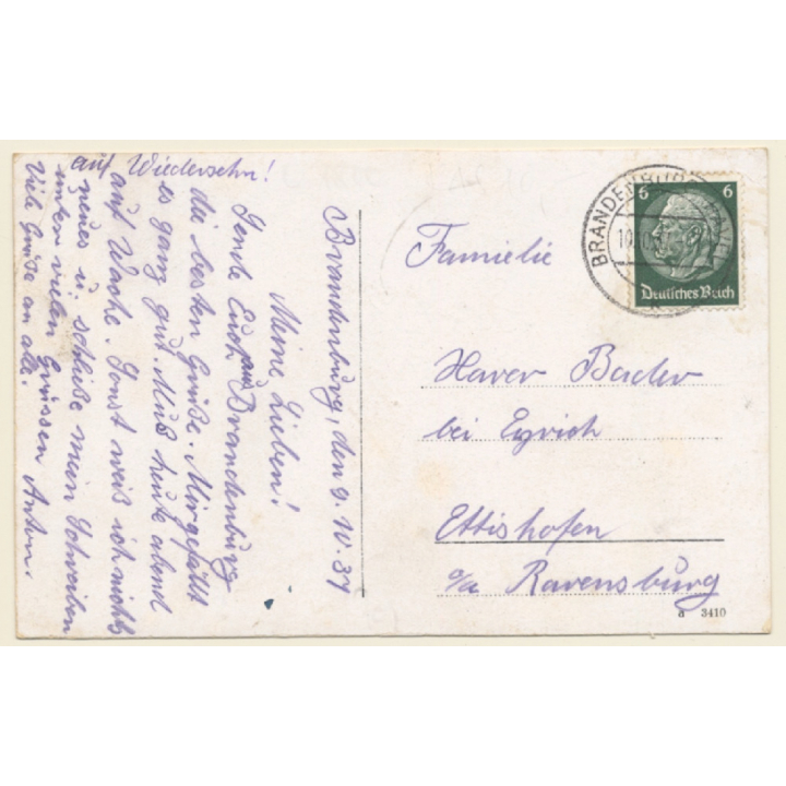 Brandenburg (Havel) / Germany: Kaserne des Inf. Reg. 68 (Vintage PC 1937)