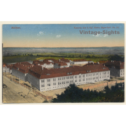 Meißen / Germany: Kaserne des 2. Kgl.Sächs. Jäger-Batl. No 13 (Vintage PC ~1920s)