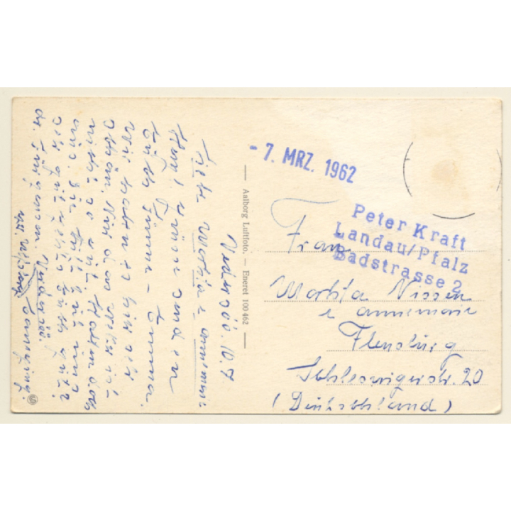 Vedersø Klit / Denmark: View Onto Holiday Bungalows (Vintage RPPC 1962)