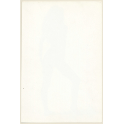 Artistic Erotic Study: Rear View Of Slim Sporty Nude Woman (Vintage XL Photo France 30 x 20 CM 1980s)