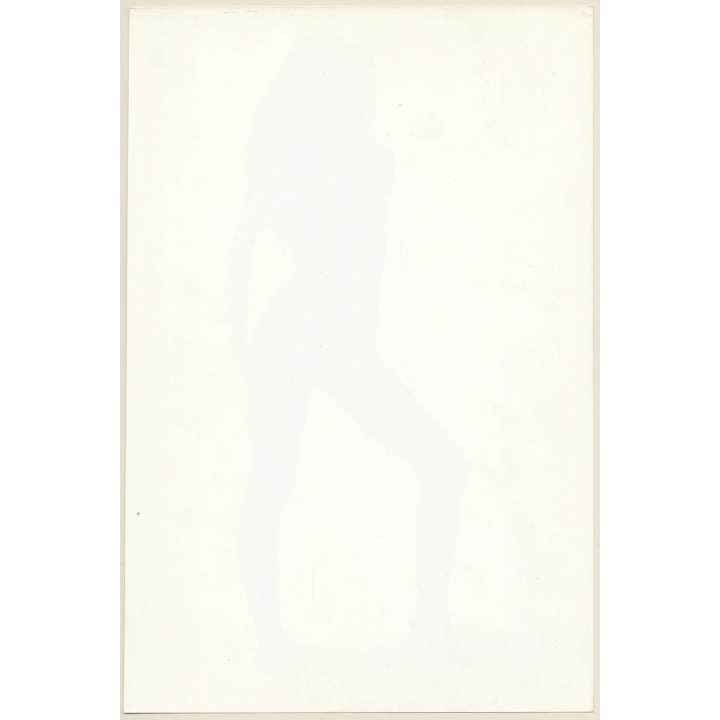 Artistic Erotic Study: Rear View Of Slim Sporty Nude Woman (Vintage XL Photo France 30 x 20 CM 1980s)