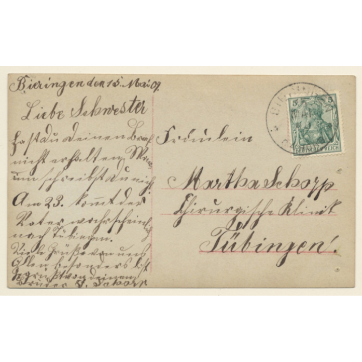 Little Girl Praying / Religion - Believe  Kitsch (Vintage RPPC 1909)