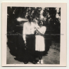 Couple W. Baby In Front Of Studebaker M5 Pickup / RV (Vintage Photo Africa B/W ~1940s)
