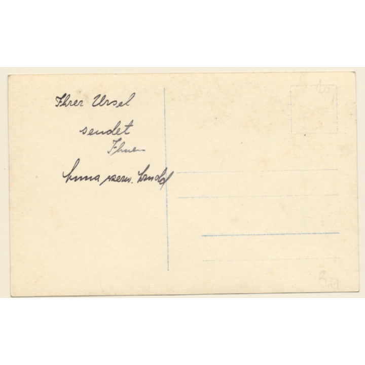 Little Girl With School Cone & Tornister / Schultüte (Vintage RPPC ~1910s/1920s)